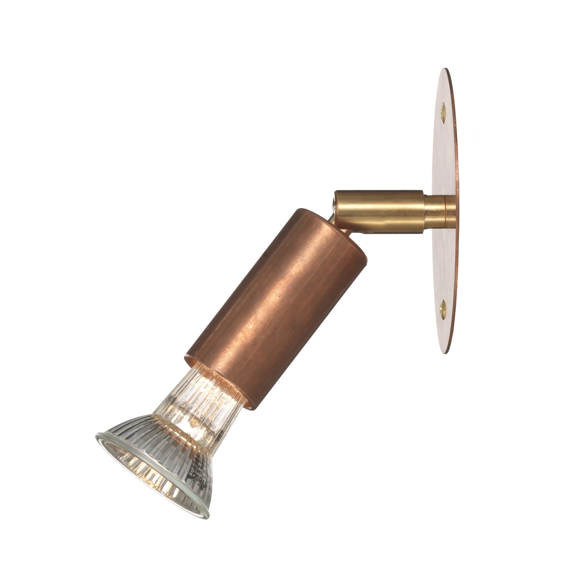 Star 1 væglampe fast montering, rå kobber Örsjö Belysning