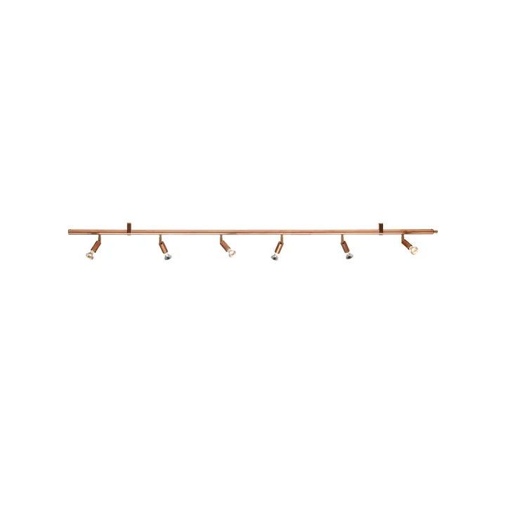 Star 6 væg- og loftslampe - Kobber, 200 cm - Örsjö Belysning