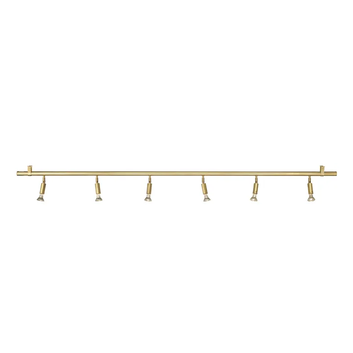 Star 6 væg- og loftslampe - Rå messing, 200 cm - Örsjö Belysning