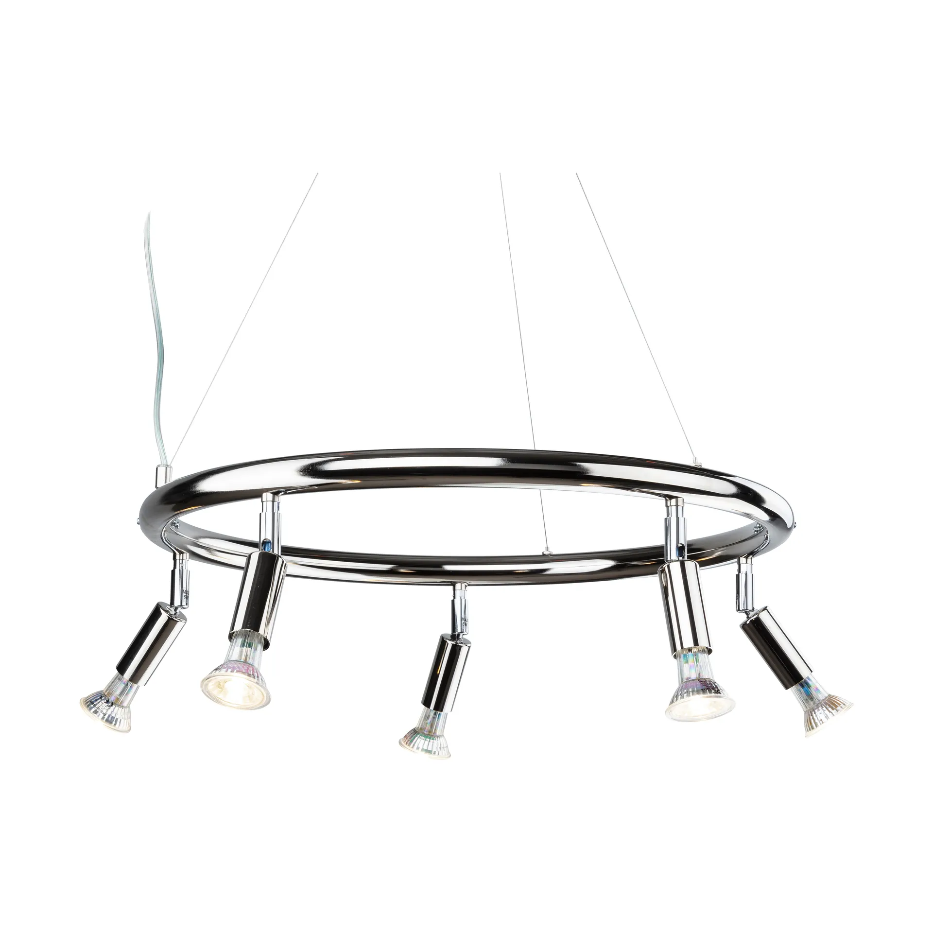 Star rund 5 loftspotlight Ø60 cm, Nikkelbelagt messing Örsjö Belysning