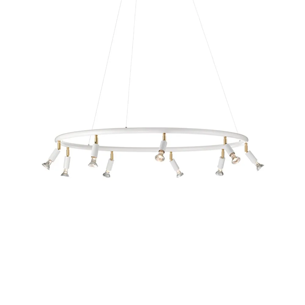 Star rund pendel, hvid strukturlak Örsjö Belysning