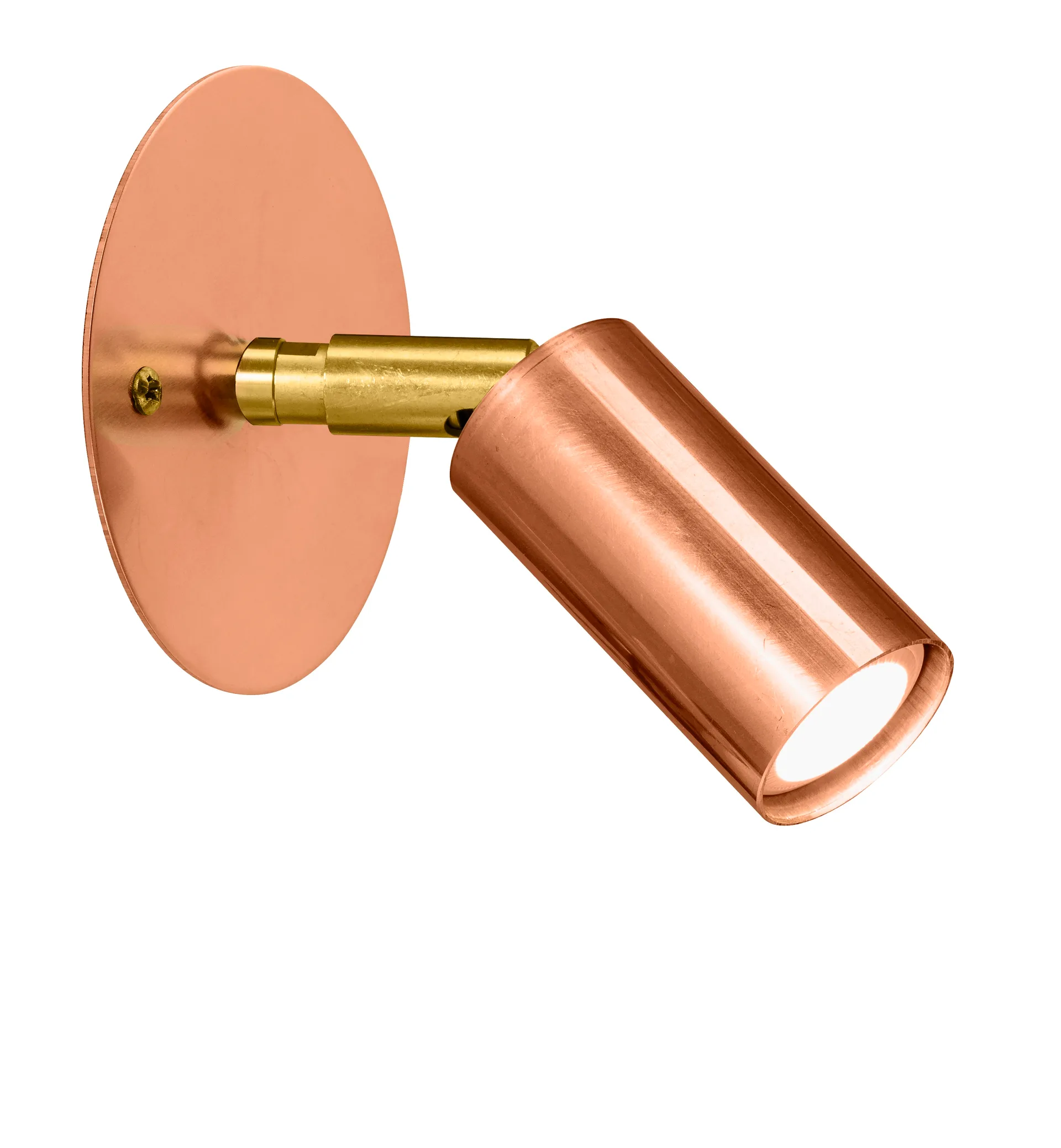 Starlight 1 loft-/væglampe plade fast montering, Rå kobber Örsjö Belysning