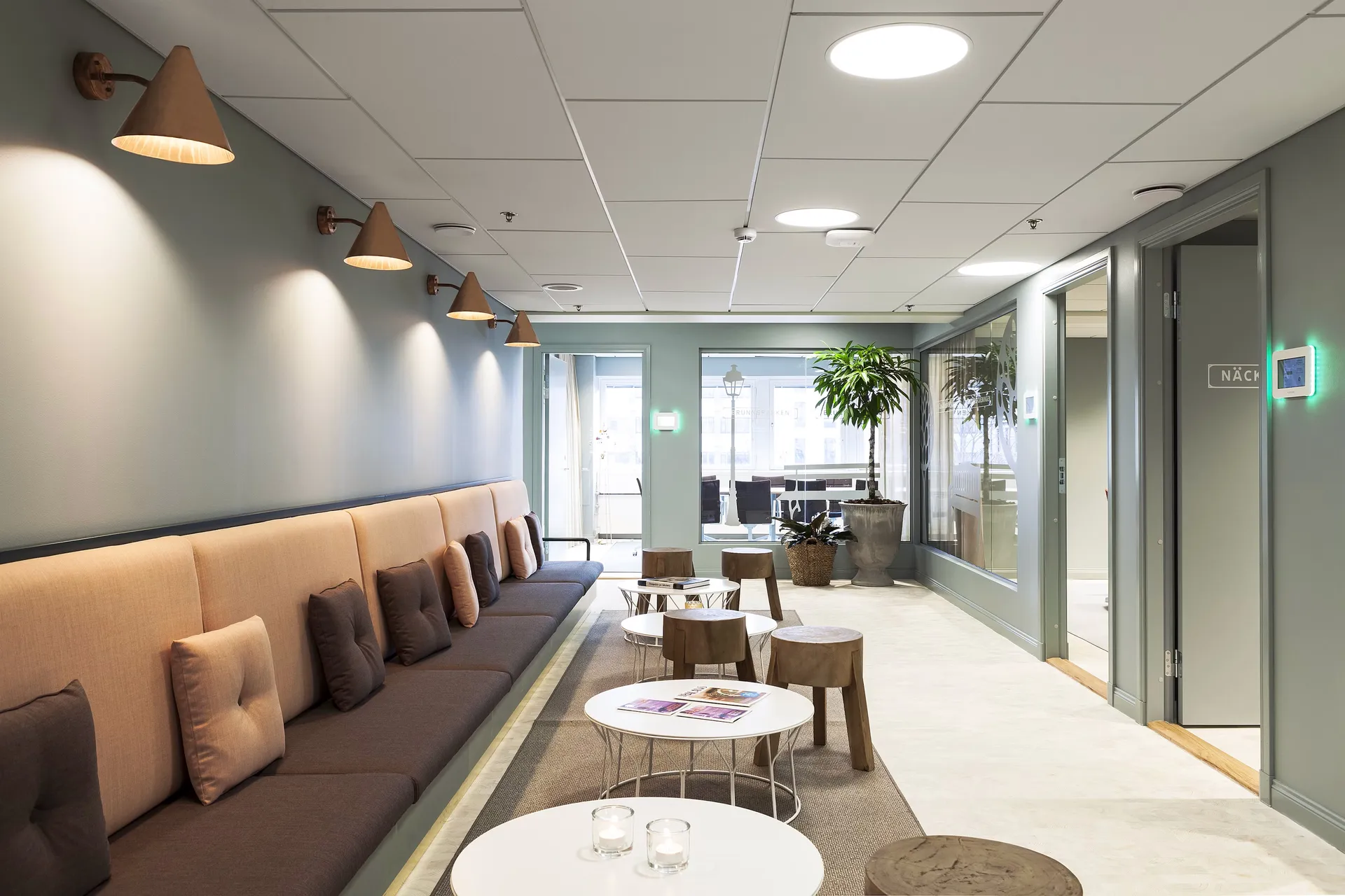 Tratten Mini væglampe, Kobber rå-fast montering Örsjö Belysning