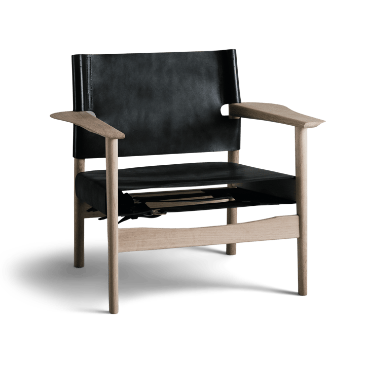 Autumn Chair lænestol sæbebehandlet egetræsstativ - Sort - OX Denmarq