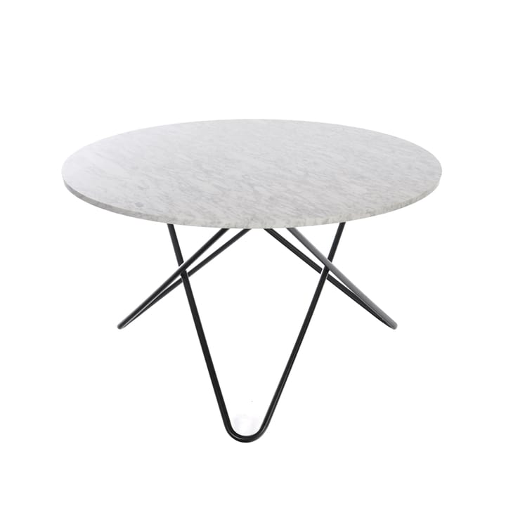 Big O Table spisebord - Marmor carrara, sort understel - OX Denmarq
