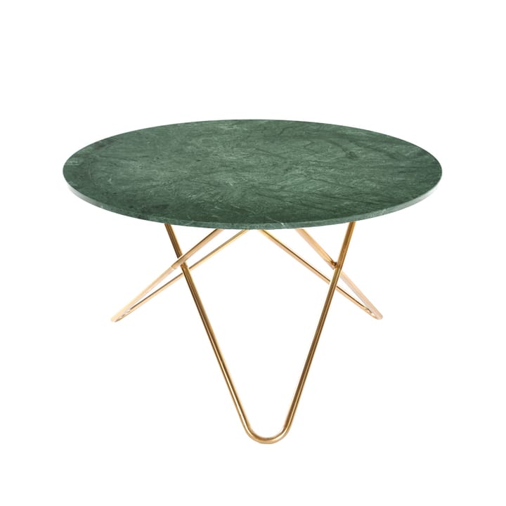 Big O Table spisebord - marmor indio, understel i messing - OX Denmarq