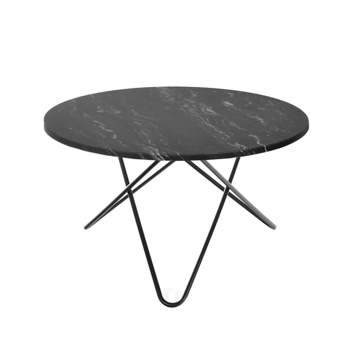 Big O Table spisebord - Marmor marquina, sort understel - OX Denmarq