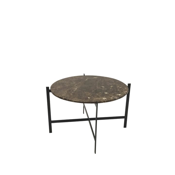 Deck sofabord - marmor brun, sort understel - OX Denmarq