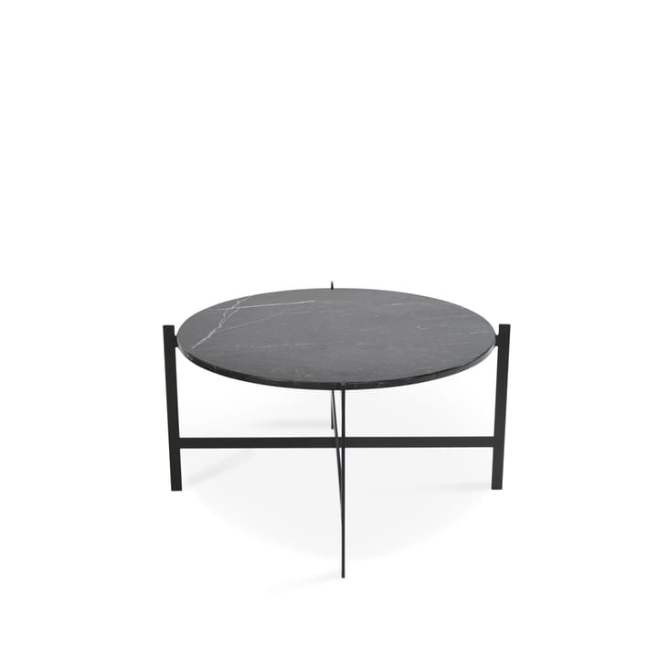 Deck sofabord - marmor sort, sort understel - OX Denmarq