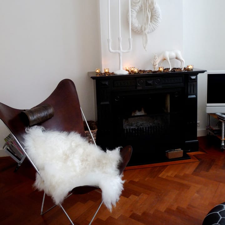 KS Chair flagermusstol, Læder black, rustfrit understel OX Denmarq