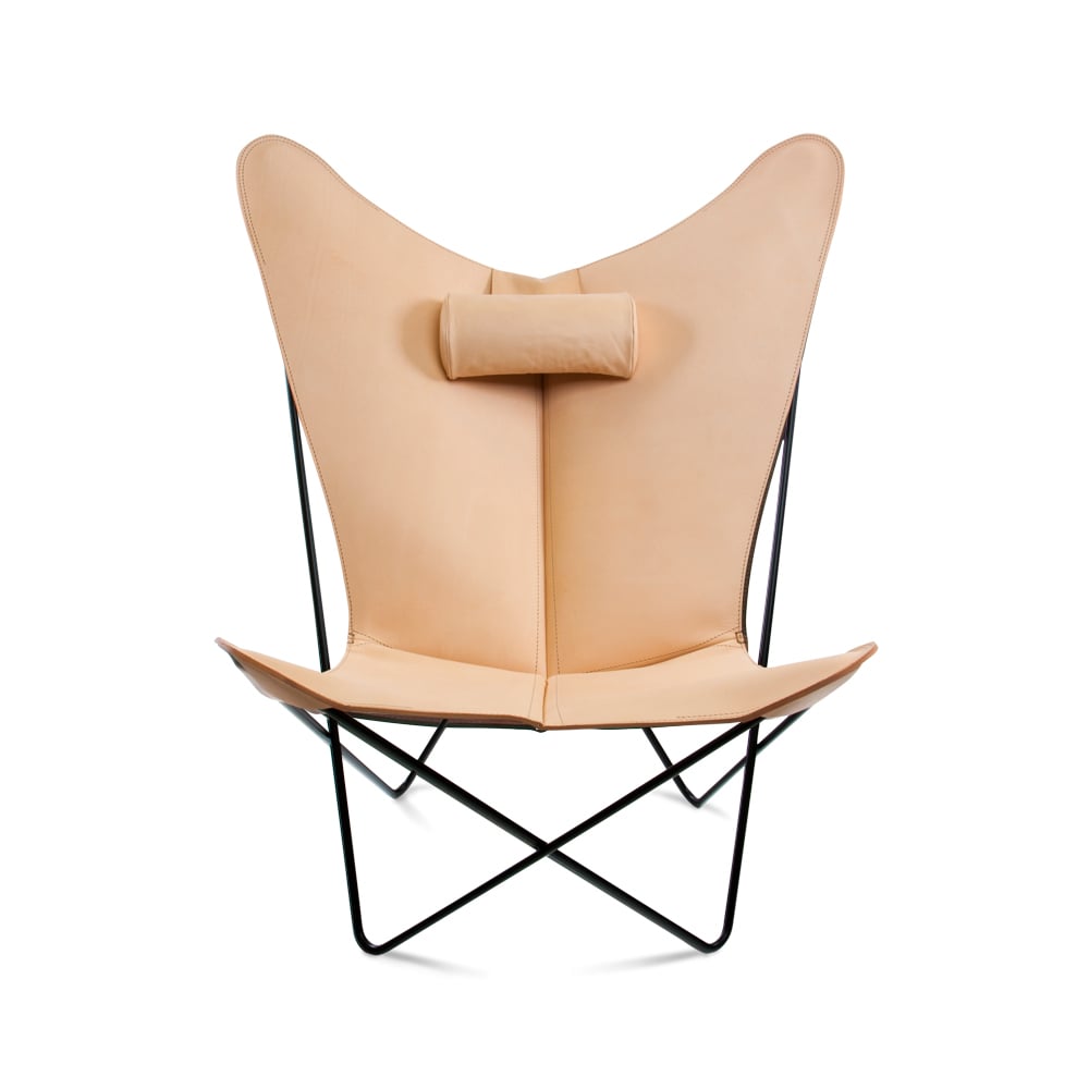 OX Denmarq KS Chair flagermusstol Læder nature, sort understel