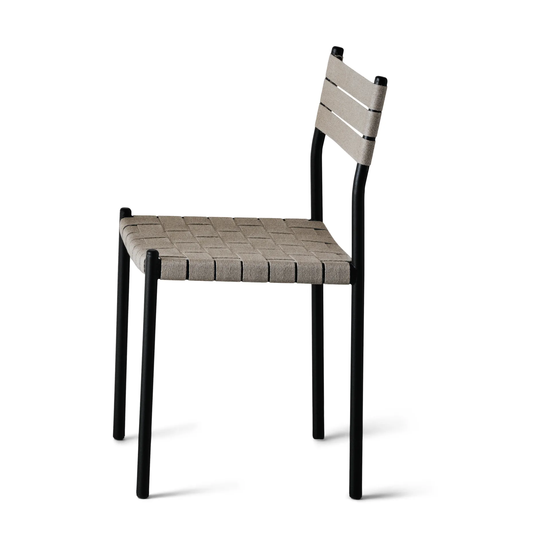 Nettan Chair black frame stol, Naturvæv OX Denmarq