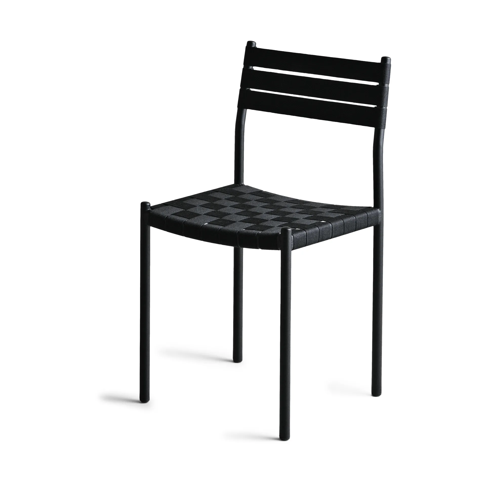 Nettan Chair black frame stol, Sort væv OX Denmarq