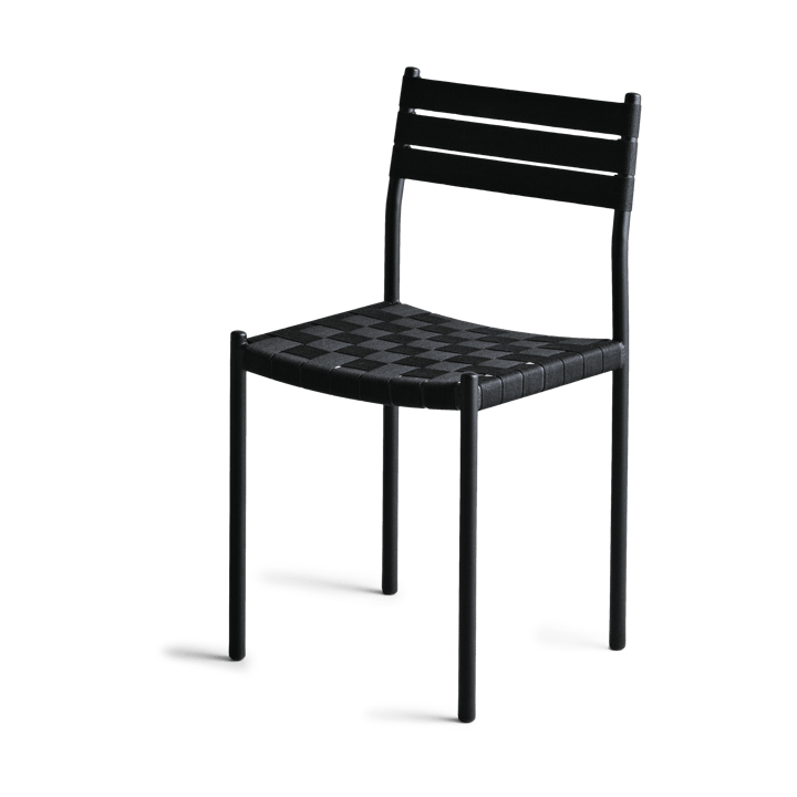 Nettan Chair black frame stol - Sort væv - OX Denmarq