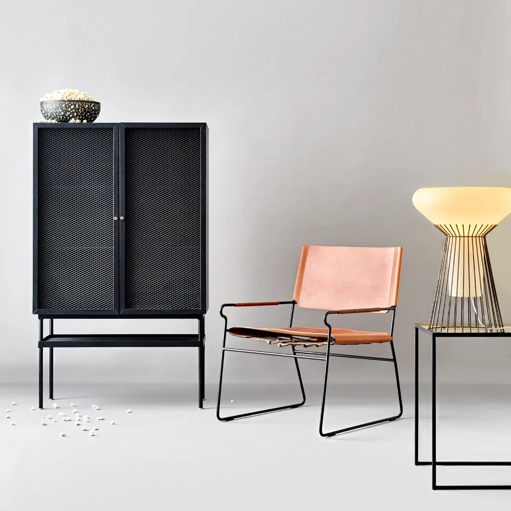 Next Rest lænestol, Læder black, sort understel OX Denmarq