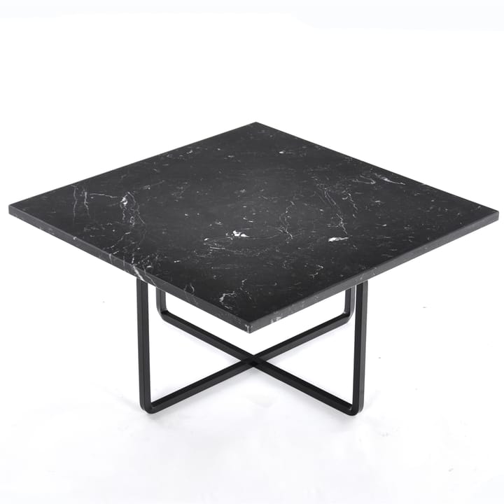 Ninety sofabord 60x60cm, sort understel - sort marmor - OX Denmarq