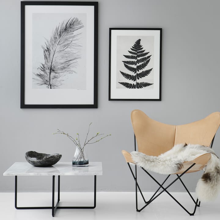 Ninety sofabord, marmor indio, sort understel OX Denmarq