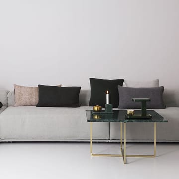 Ninety sofabord rektangulært - marmor marquina, understel i messing - OX Denmarq