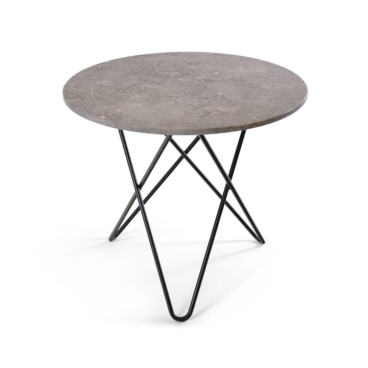 O Dining Table spisebord - Marmor grå, sortlakeret understel - OX Denmarq