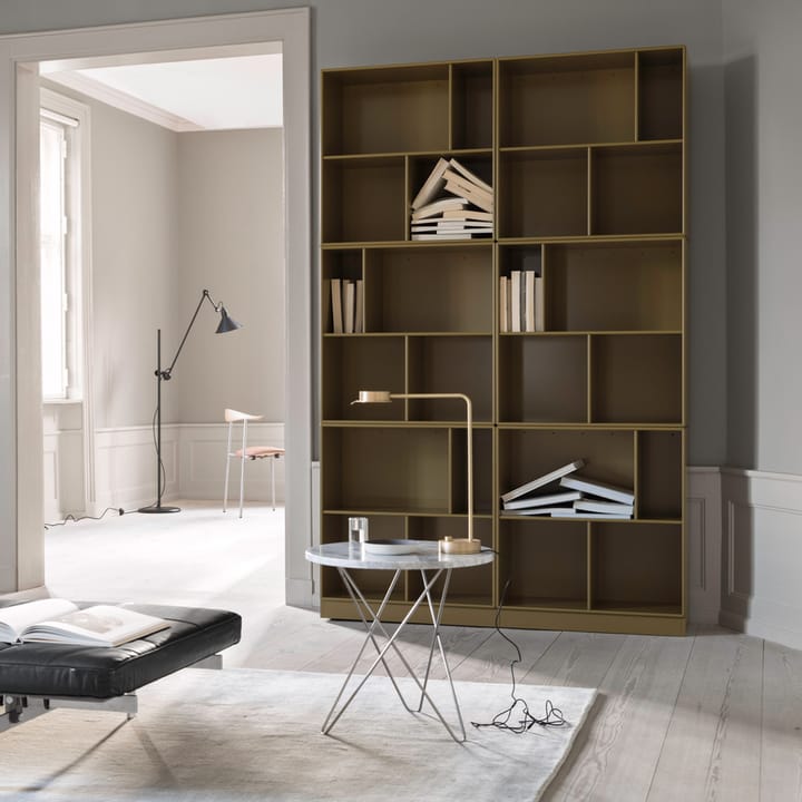 Tall Mini O Table sofabord, Marmor grå, understel i messing OX Denmarq
