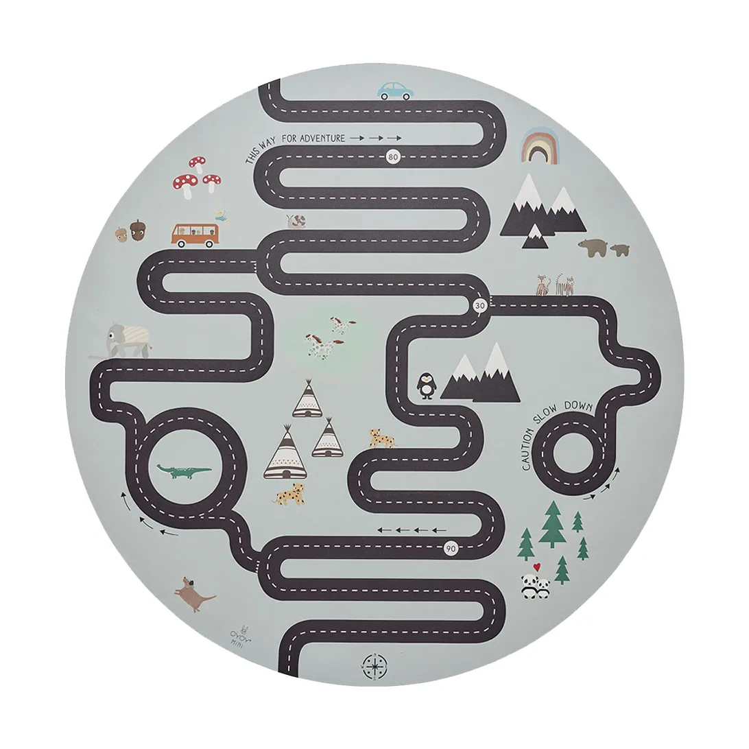 Adventure børnetæppe 112x112 cm, Multi OYOY