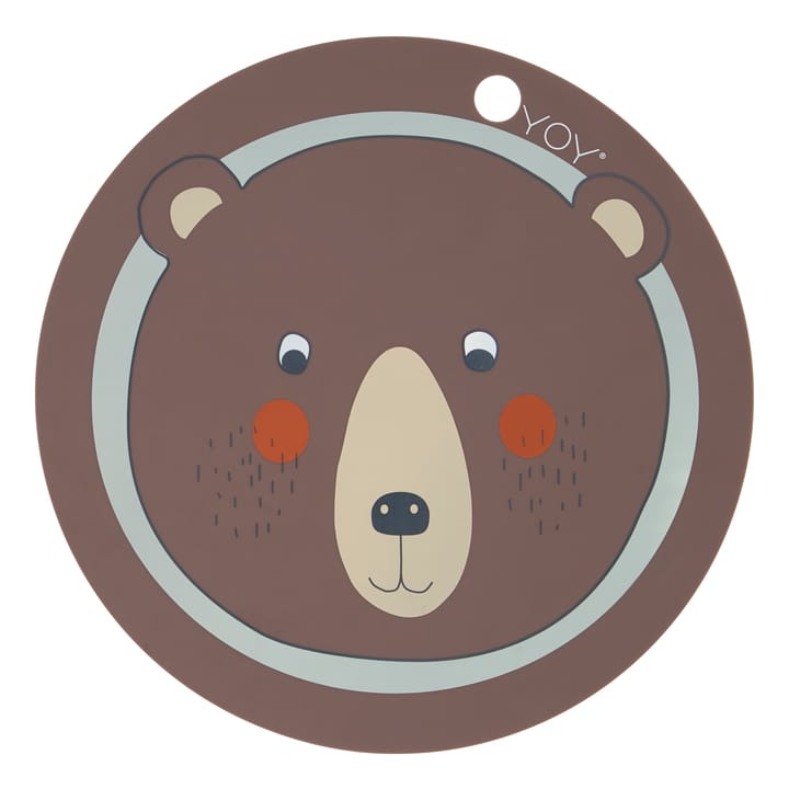 Bear dækkeserviet - brun - OYOY