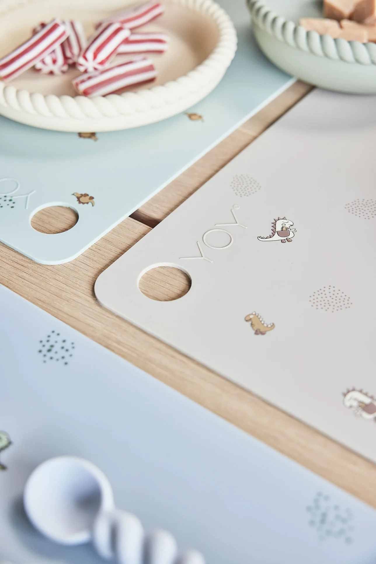 Billy Dino dækkeserviet 34x45 cm, Pale green OYOY