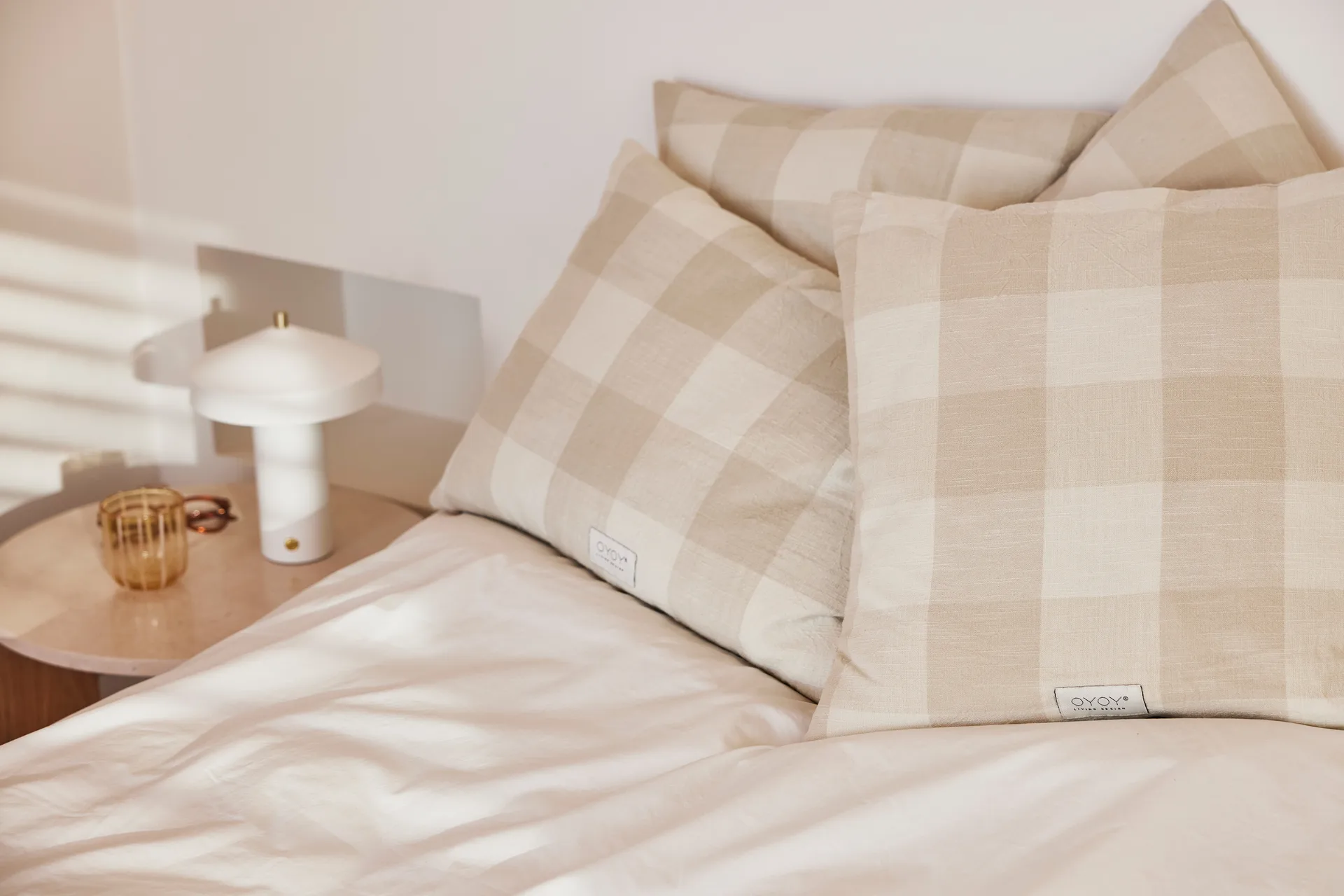 Chess pudebetræk lang 58x60 cm, Clay OYOY