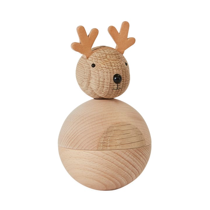 Christmas Rudolf træfigur - Bøg/Eg - OYOY
