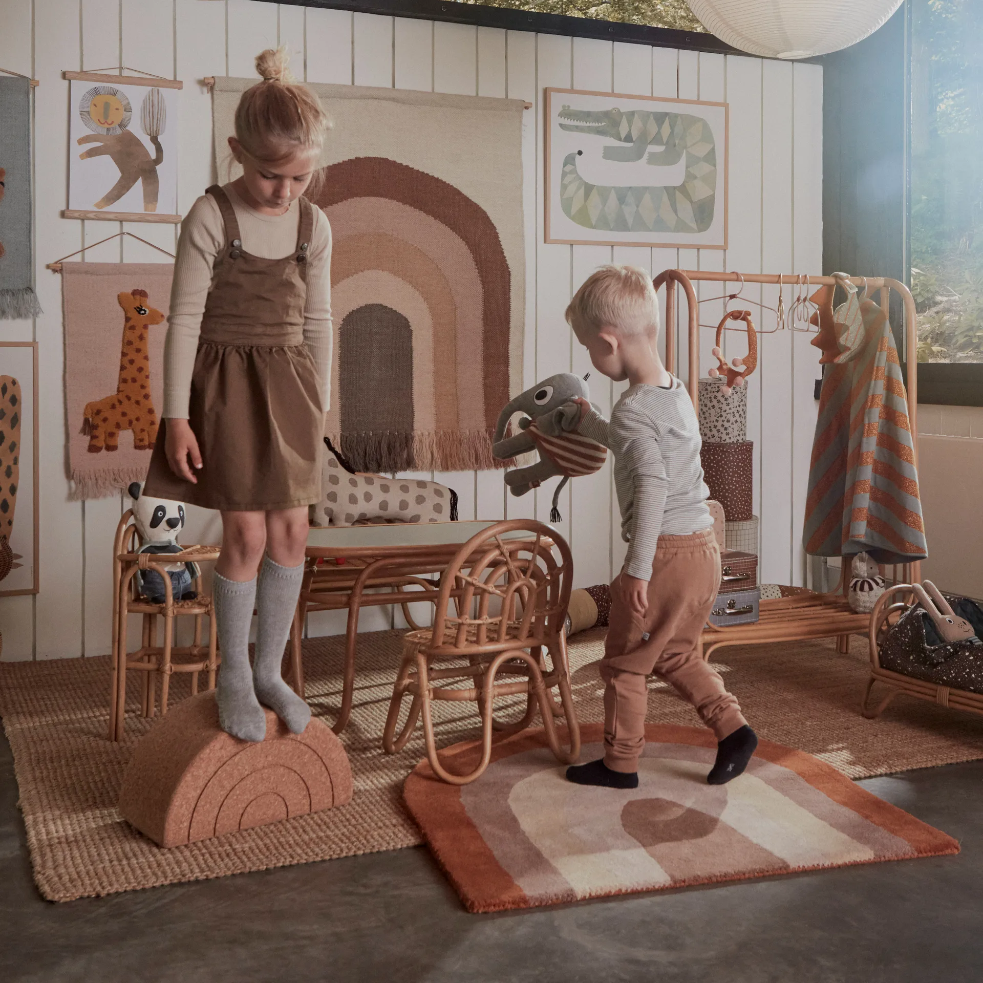 Follow the rainbow vægdekoration 100x124 cm, Choko OYOY