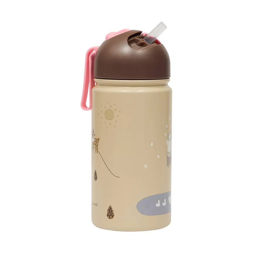 Friends in the Forest termoflaske 36 cl, Rose OYOY