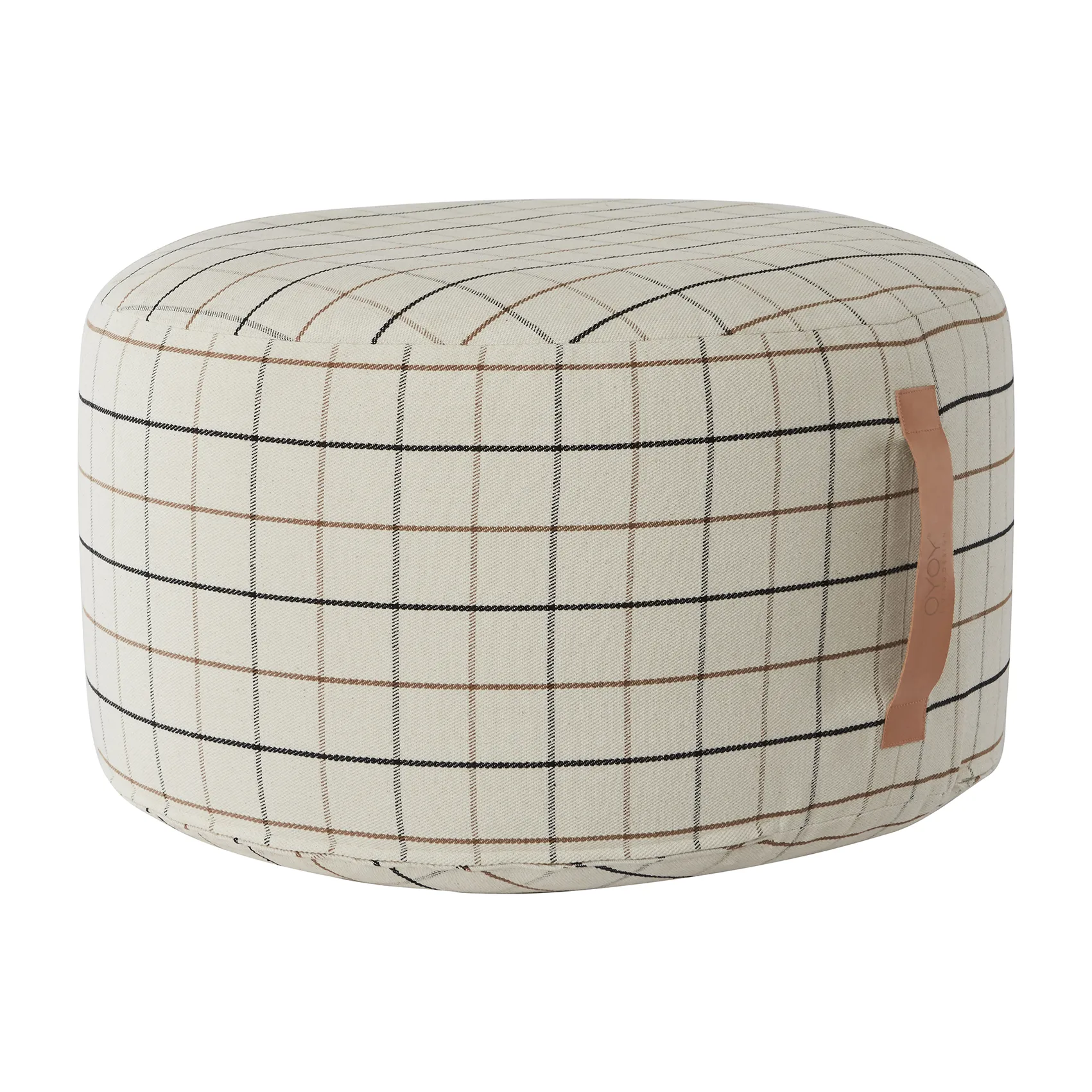 Grid puf Ø65 cm, Offwhite OYOY