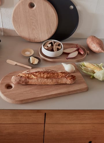 Hagi skål Ø14 cm
 - Hvid/Lysebrun - OYOY
