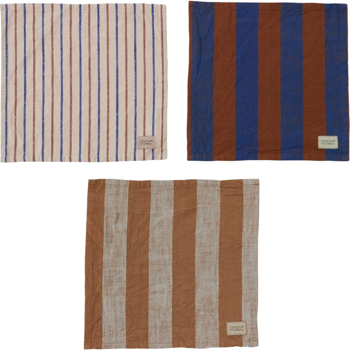 Kurin vaskeklud 28x28 cm - Caramel/Blue - OYOY