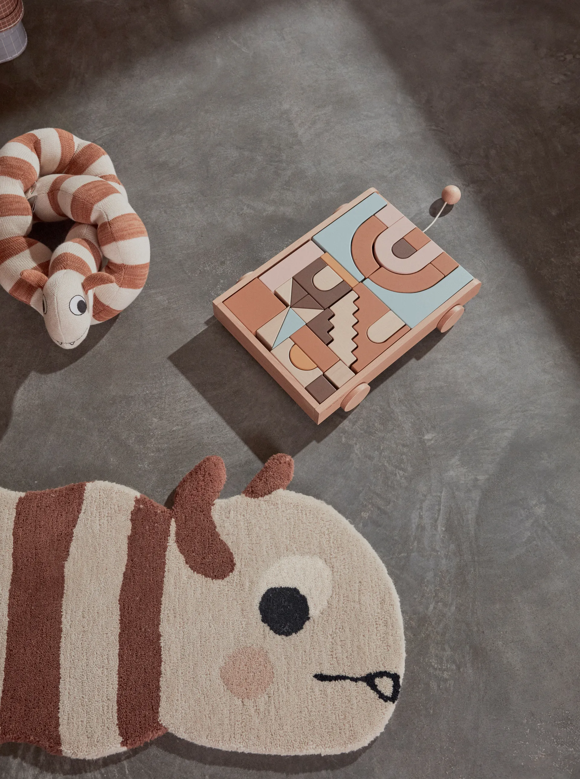 Leo larve tæppe 40x180 cm
, Caramel/Offwhite
 OYOY