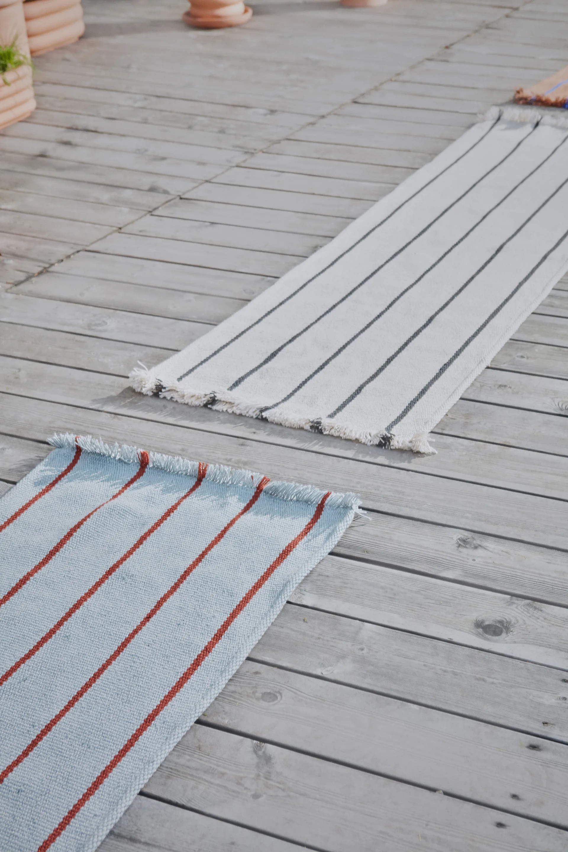 Lina tæppe 62x220 cm, Offwhite OYOY