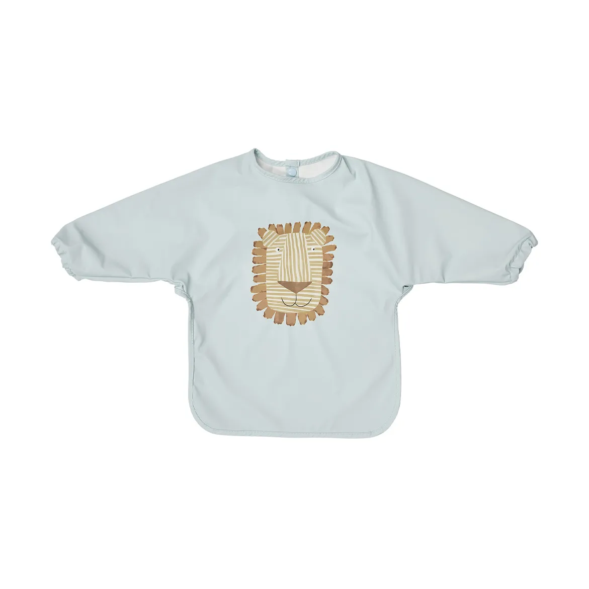 OYOY Lobo Lion hagesmæk med ærme Ice blue