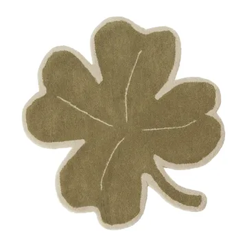 Lucky Clover tæppe 95x95 cm - Green - OYOY