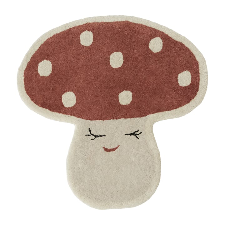 Malle mushroom tæppe 75x77 cm
 - Red - OYOY