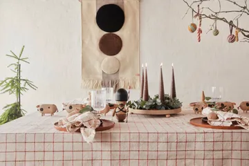 Maru vægdekoration 60x103 cm - Brown/Offwhite - OYOY