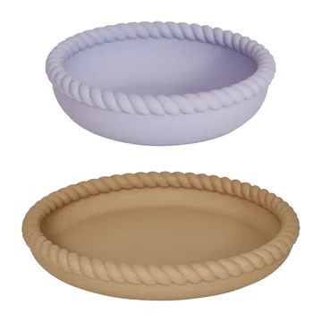 Mellow tallerken og skål - LightRubber/Lavender - OYOY