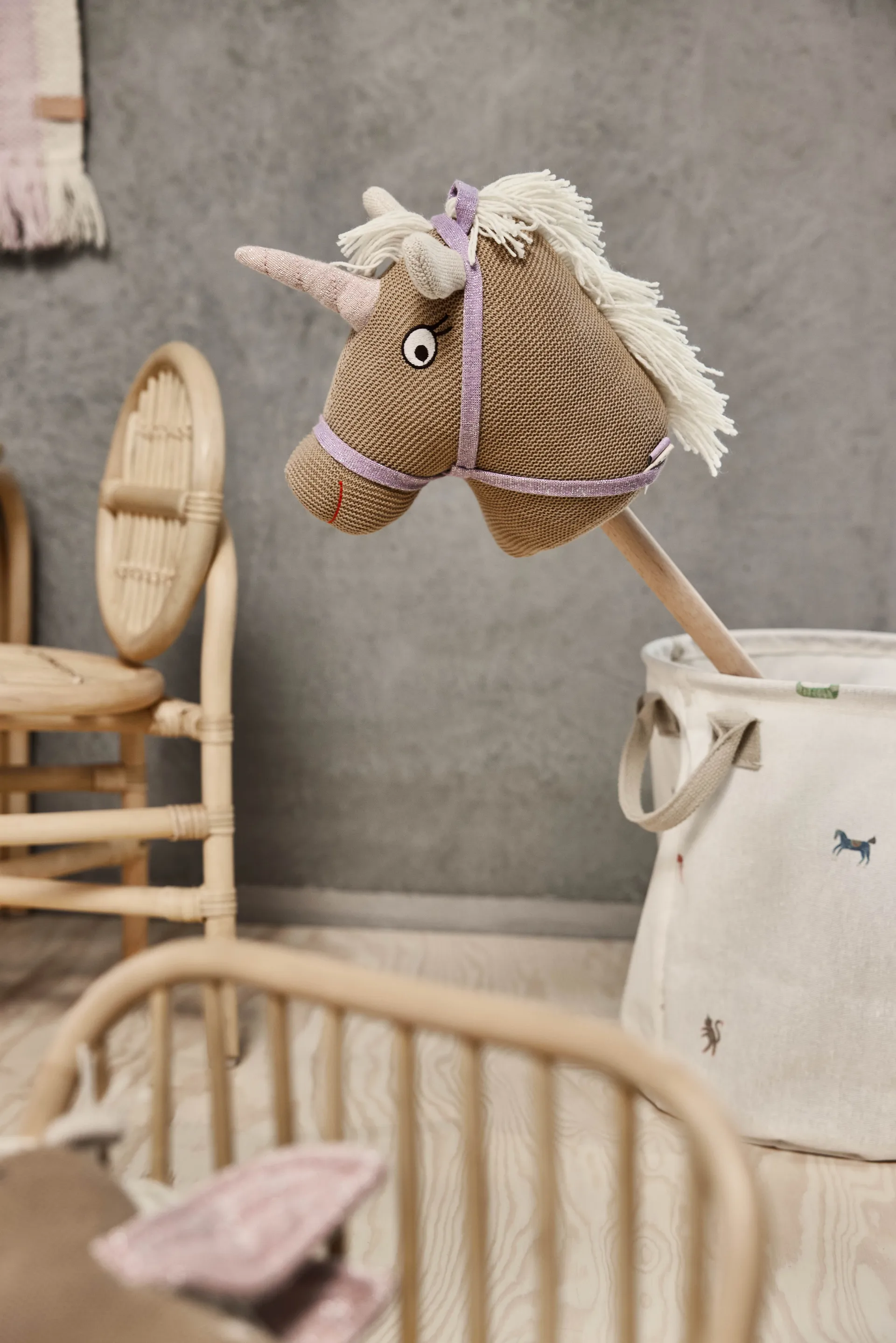 Moira opbevaringskurv medium Ø32x32 cm 2 dele, Flerfarvet OYOY