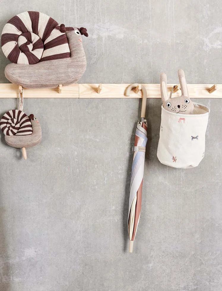 Moira opbevaringskurv small Ø18x22 cm 2 dele, Flerfarvet OYOY