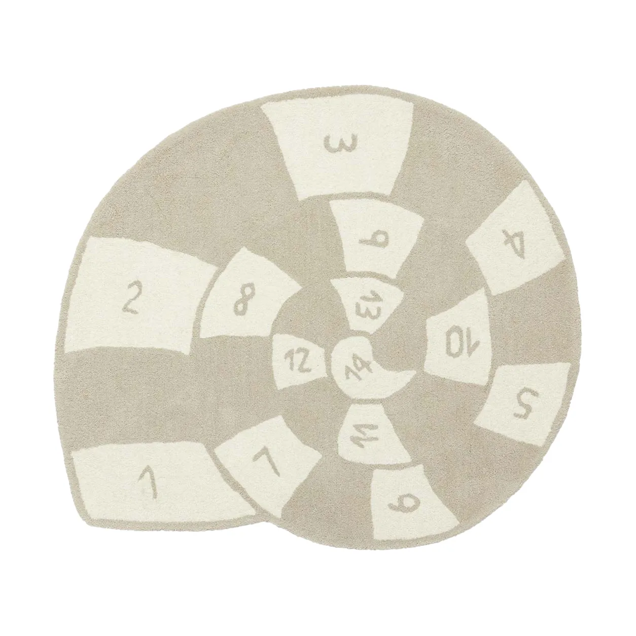 Nautilus tæppe, Clay-offwhite OYOY