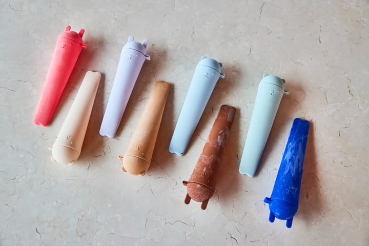 Ninka & Teddy ice pops 4-pak - Optic blue-pale green-pale blue-caramel - OYOY