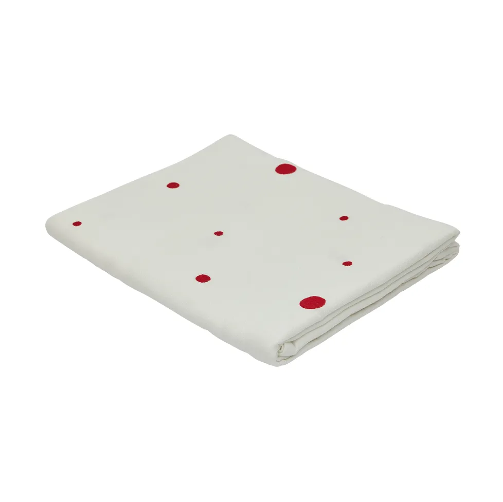 OYOY Nori borddug 140x200 cm White-cherry red