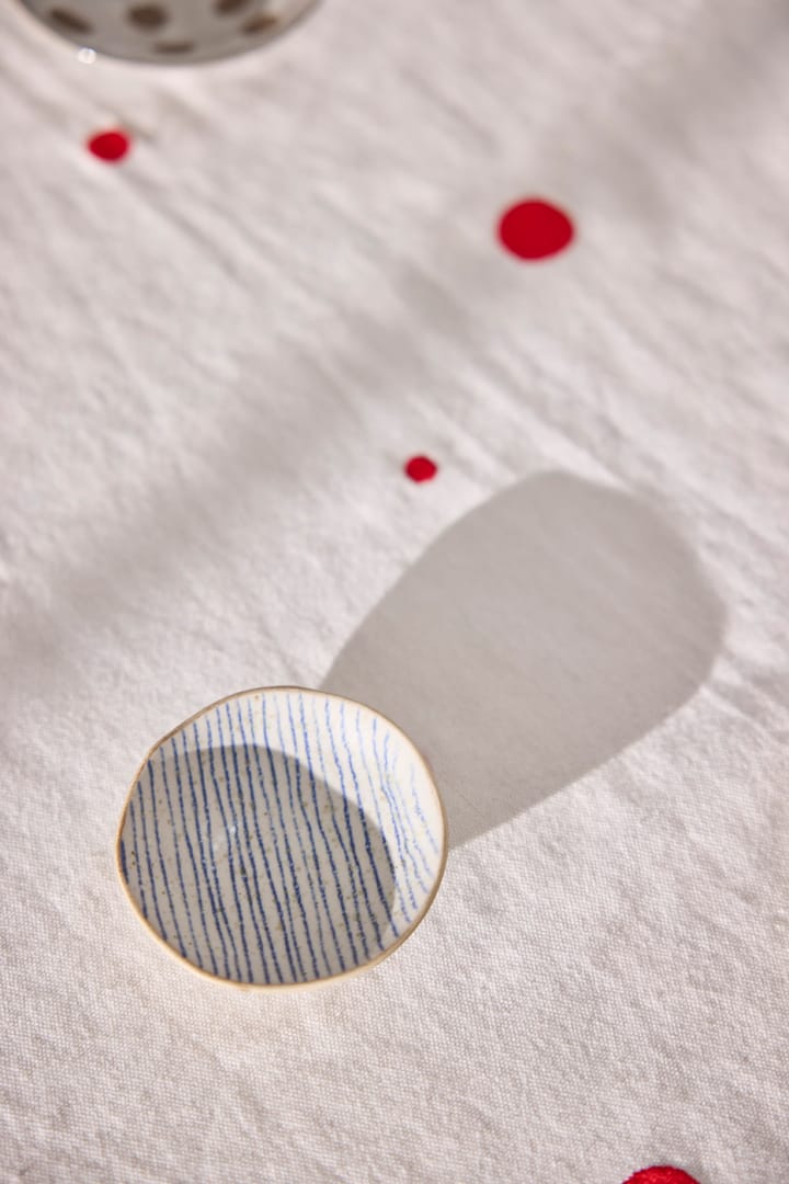 Nori borddug 140x260 cm, White-cherry red OYOY