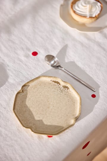Nori desserttallerken 13x15 cm 2-pak - Latte - OYOY