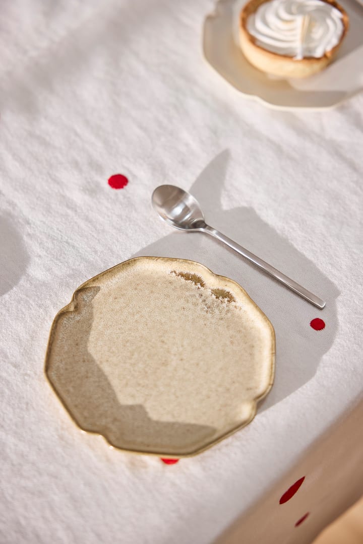 Nori desserttallerken 13x15 cm 2-pak, Latte OYOY