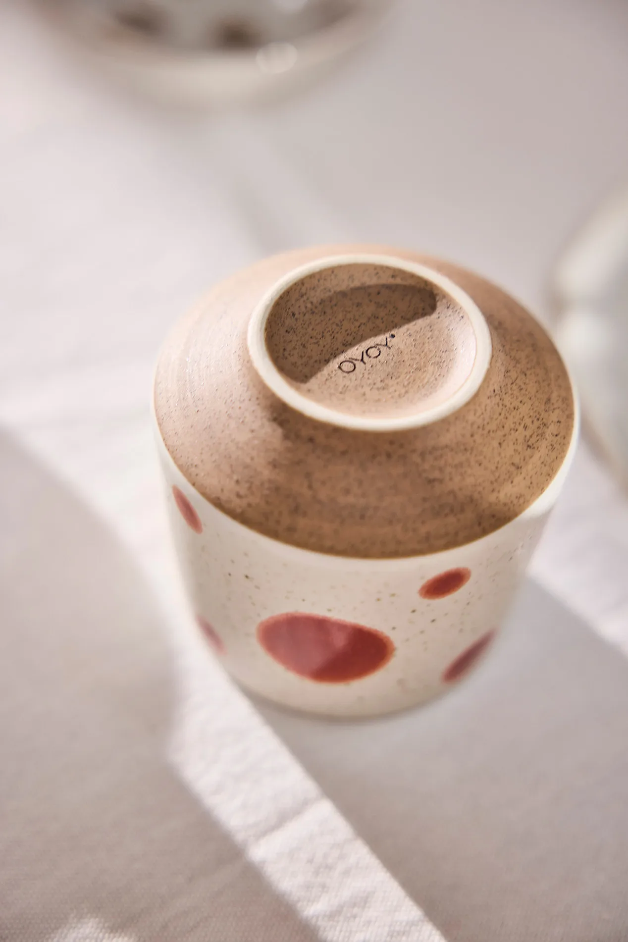 Nori dot kop Ø6,95 cm 2-pak, Blue-red OYOY